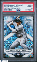2023 Bowman Sterling Oswaldo Cabrera Speckle Refractor PSA 10