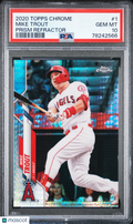 2020 Topps Chrome Mike Trout Prizm Refractor PSA 10