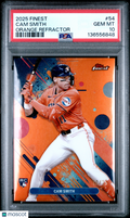 2025 Topps Finest Cam Smith Rookie Orange Refractor 10/25 PSA 10 RC