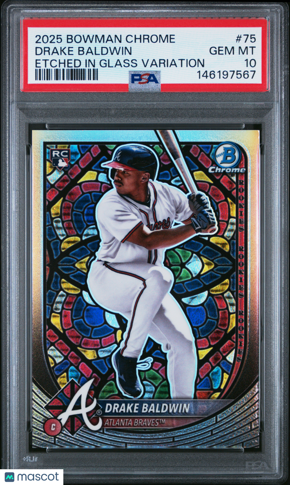 2025 Bowman Chrome Drake Baldwin Rookie Etched In Glass PSA 10 RC