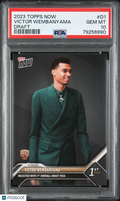 2023 Topps Now Victor Wembanyama Rookie PSA 10 RC