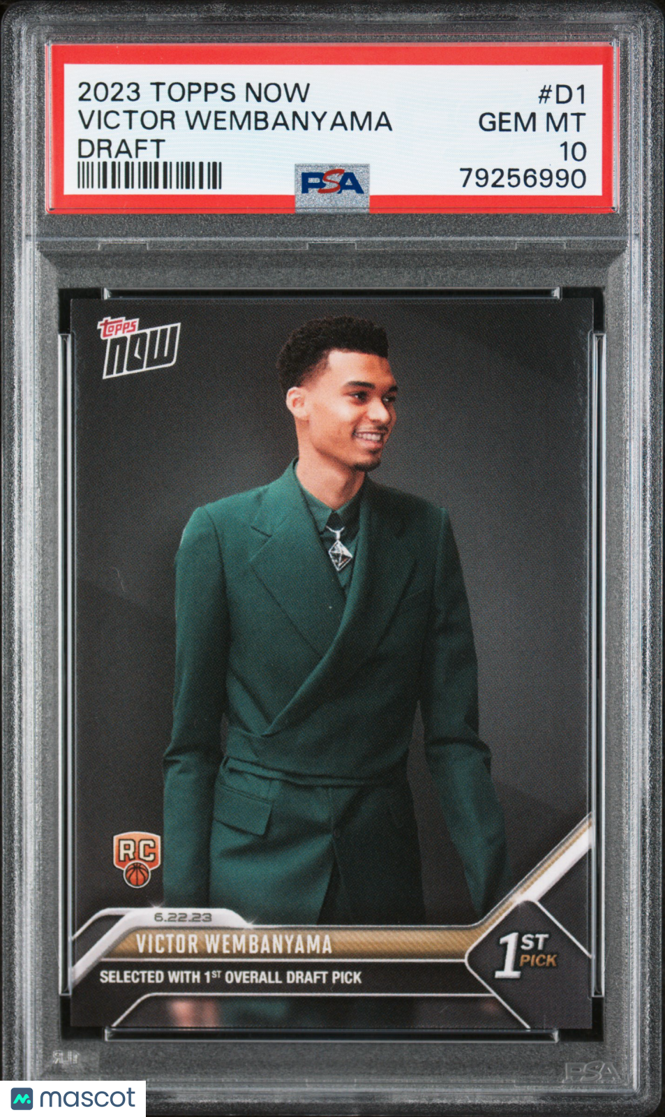 2023 Topps Now Victor Wembanyama Rookie PSA 10 RC
