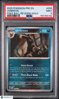 2025 Pokemon PRE EN Unbreon Poke Ball Reverse Holo PSA 9