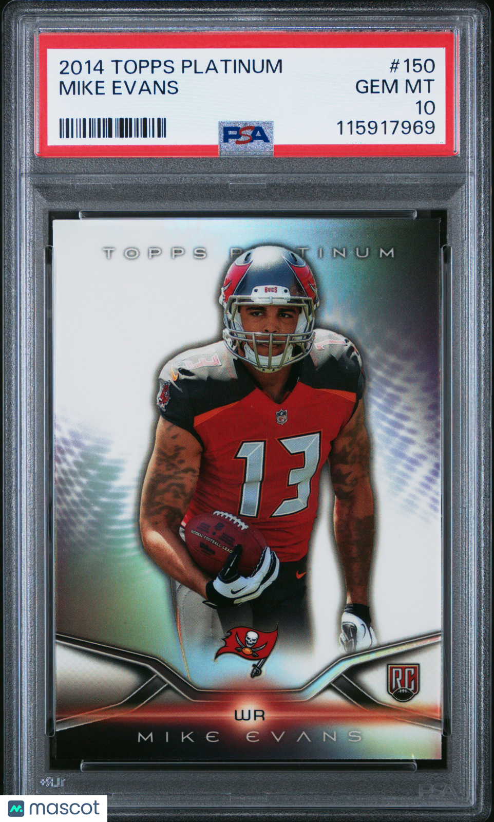 2014 Topps Platinum Mike Evans #150 PSA 10