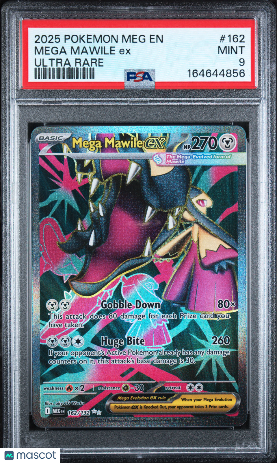 2025 Pokemon Mega Evolution Mega Mawile EX Ultra Rare PSA 9