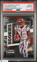 2021 Donruss Optic Ja'marr Chase Rookie Gridrion Kings PSA 10 RC