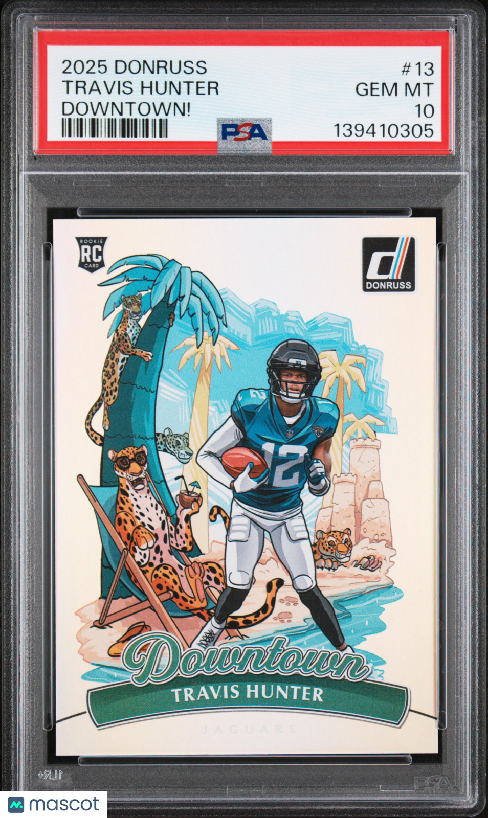 2025 Donruss Travis Hunter Rookie Downtown PSA 10 RC