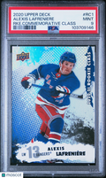 2020 Upper Deck Alexis Lafreniere Rookie Commemorative Class PSA 9
