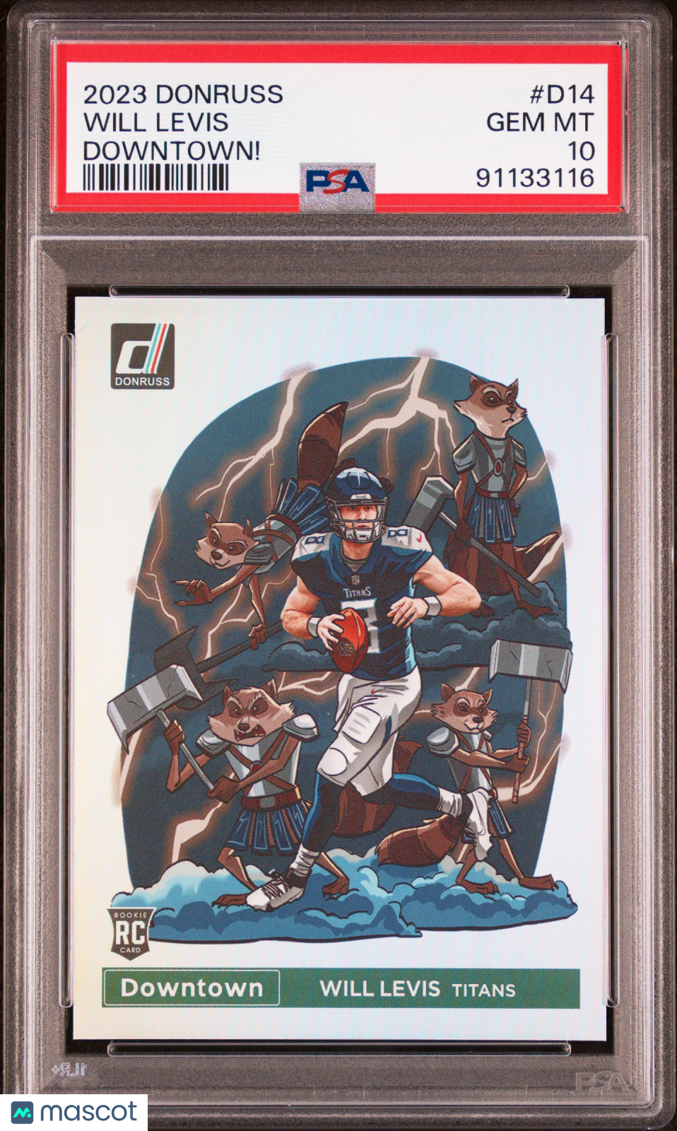 2023 Donruss Will Levis Rookie Downtown PSA 10 RC