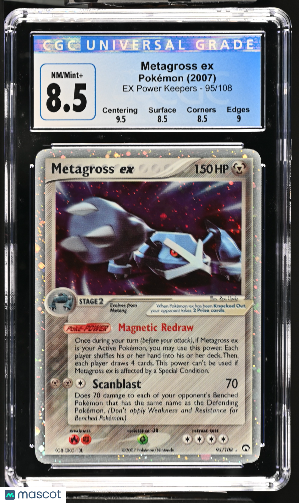 2007 Pokemon Power Keepers Metagross EX CGC 8.5