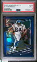 2021 Donruss Optic Randy Moss Purple 03/50 PSA 9
