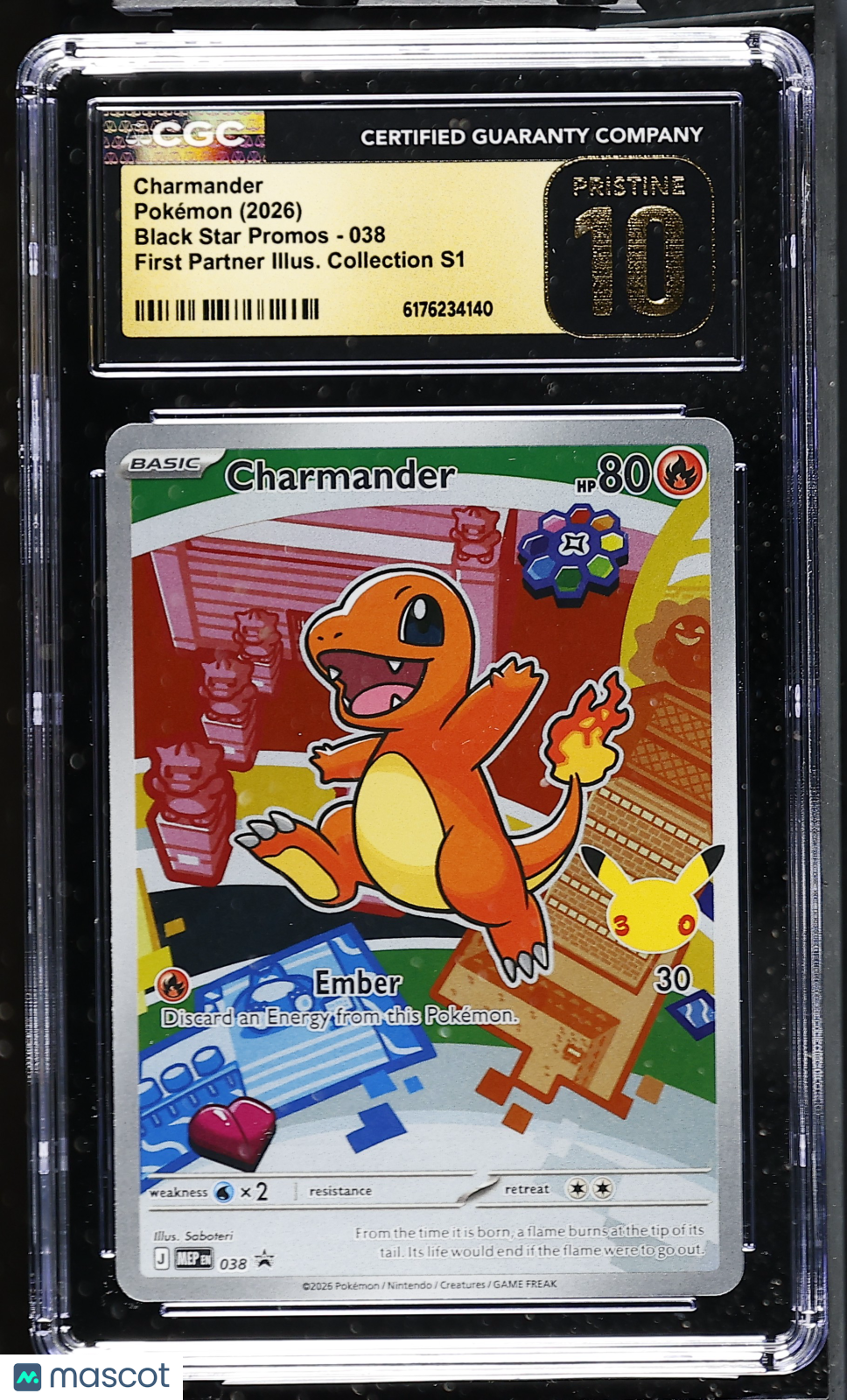 Pokemo Charmander 038 Promo CGC Pristine 10