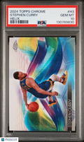 2024 Topps Chrome Stephen Curry PSA 10