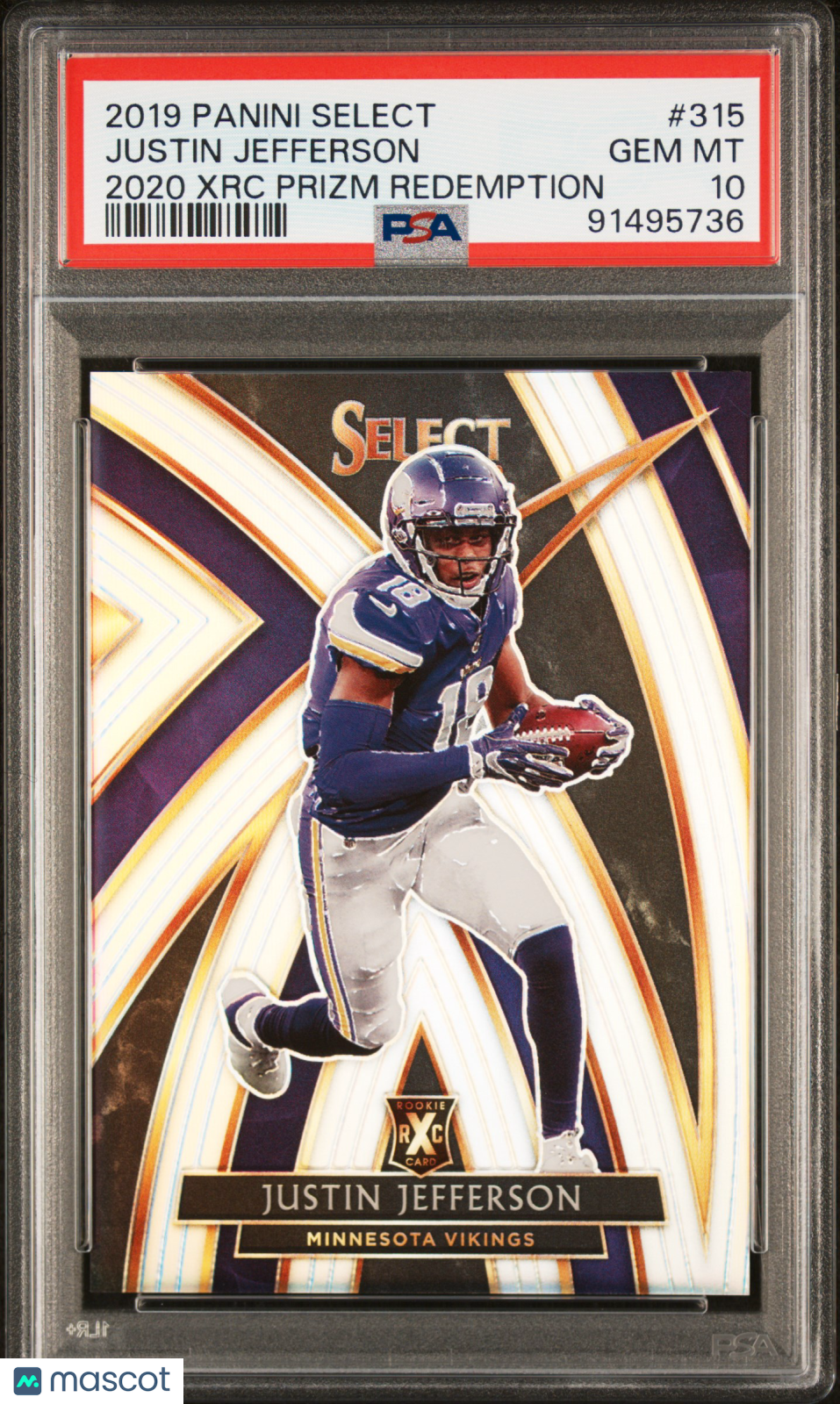 2019 Select Justin Jefferson XRC PSA 10 RC