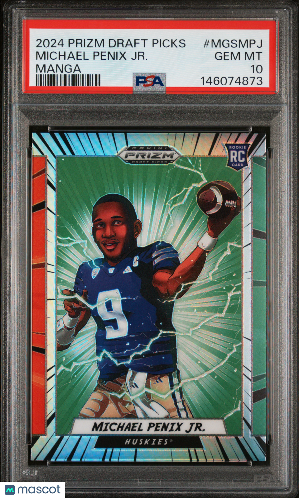 2024 Panini Prizm Draft Picks Manga Michael Penix JR. #MGSMPJ PSA 10