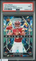 2024 Prizm Jayden Daniels Prizmatic Green PSA 9 RC