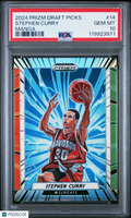 2024 Prizm Draft Picks Stephen Curry Manga PSA 10