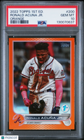 2022 Topps 1ft Edition Ronald Acuna Jr. Orange Foil /25 PSA 10