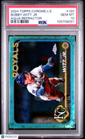 2024 Topps Chrome Logofractor Bobby Witt Jr. Aqua Refractor 58/199 PSA 10