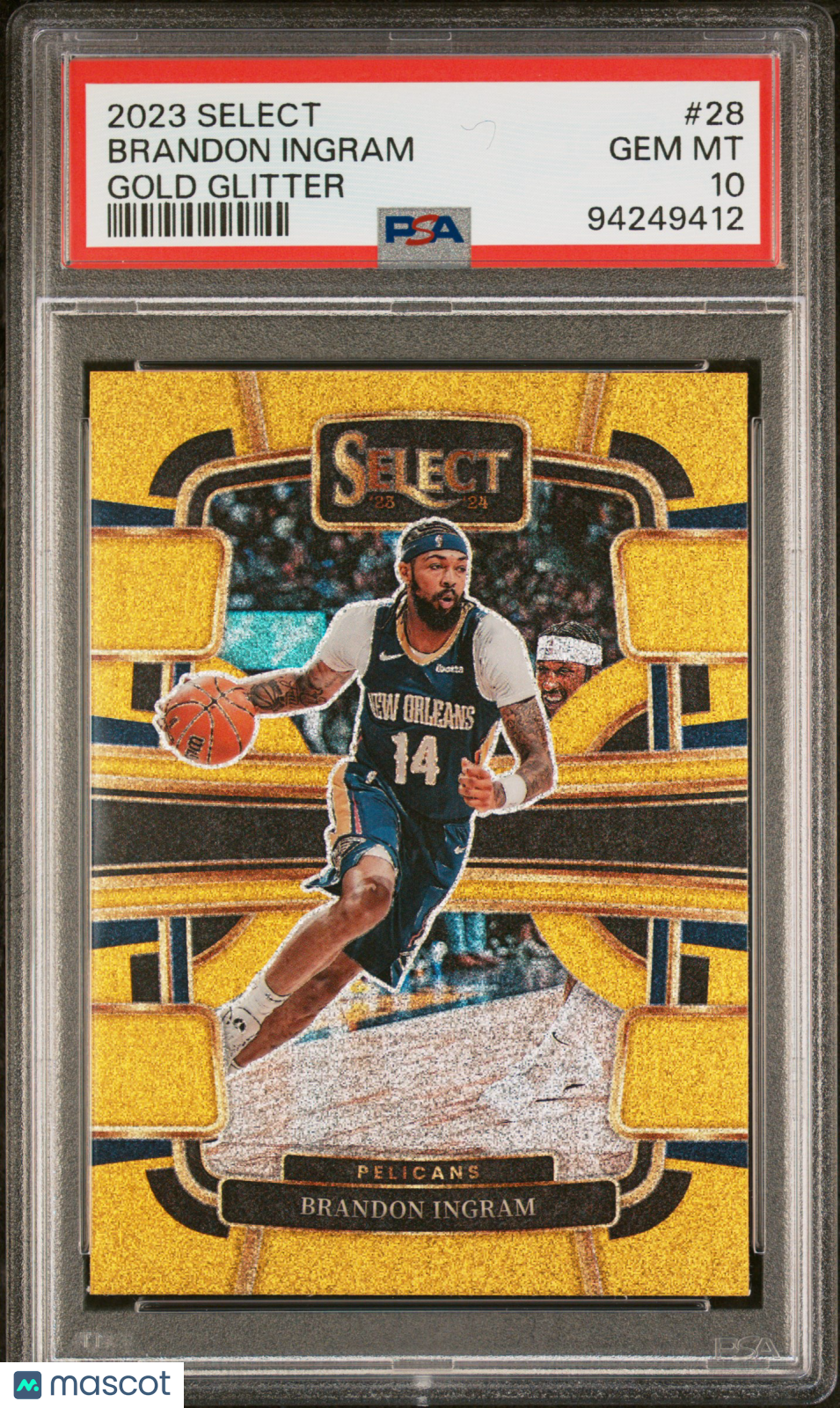 2023 Select Brandon Ingram Gold Glitter SSP PSA 10