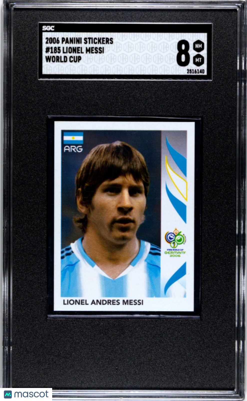 2006 Panini Stickers Lionel Messi World Cup SGC 8