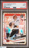 2023 Donruss Optic Joe Burrow Fire PSA 9