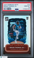 2024 Donruss Optic Brian Thomas Jr. Uptowns PSA 10