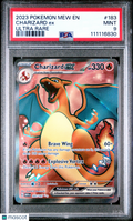 2023 Pokemon Mew EN-151 Charizard EX Ultra Rare PSA 9 #183