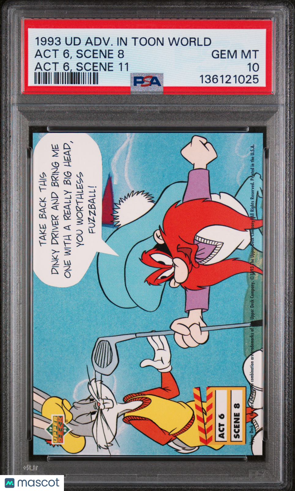 1993 Upper Deck Adventures In Toon World Act 6, Scene 8 Act 6, Scene 11 PSA 10