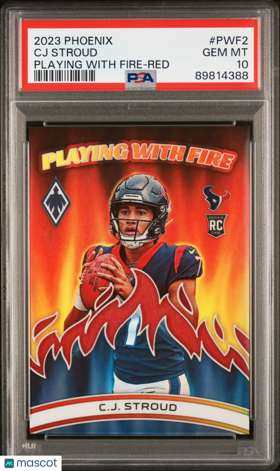 2023 Panini Phoenix Playing With Fire CJ Stroud #PWF2 Red PSA 10