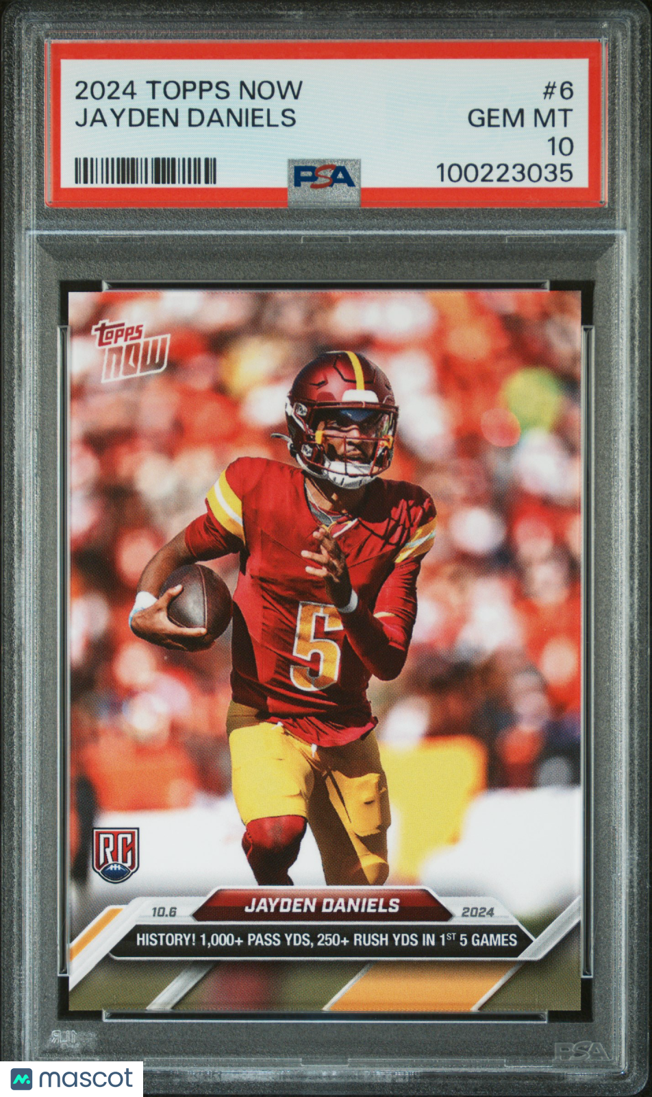 2024 Topps Now Jayden Daniels Rookie PSA 10 RC