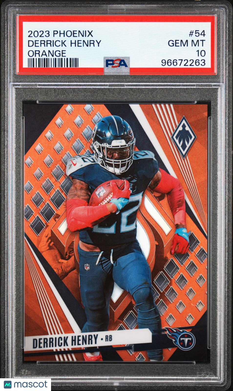 2023 Panini Phoenix Derrick Henry #54 Orange PSA 10