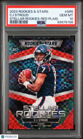 2023 Panini Rookies & Stars Stellar Rookies CJ Stroud #SR5 Red Plaid PSA 10