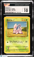 Pokemon Nidoran 55 102 CGC 10