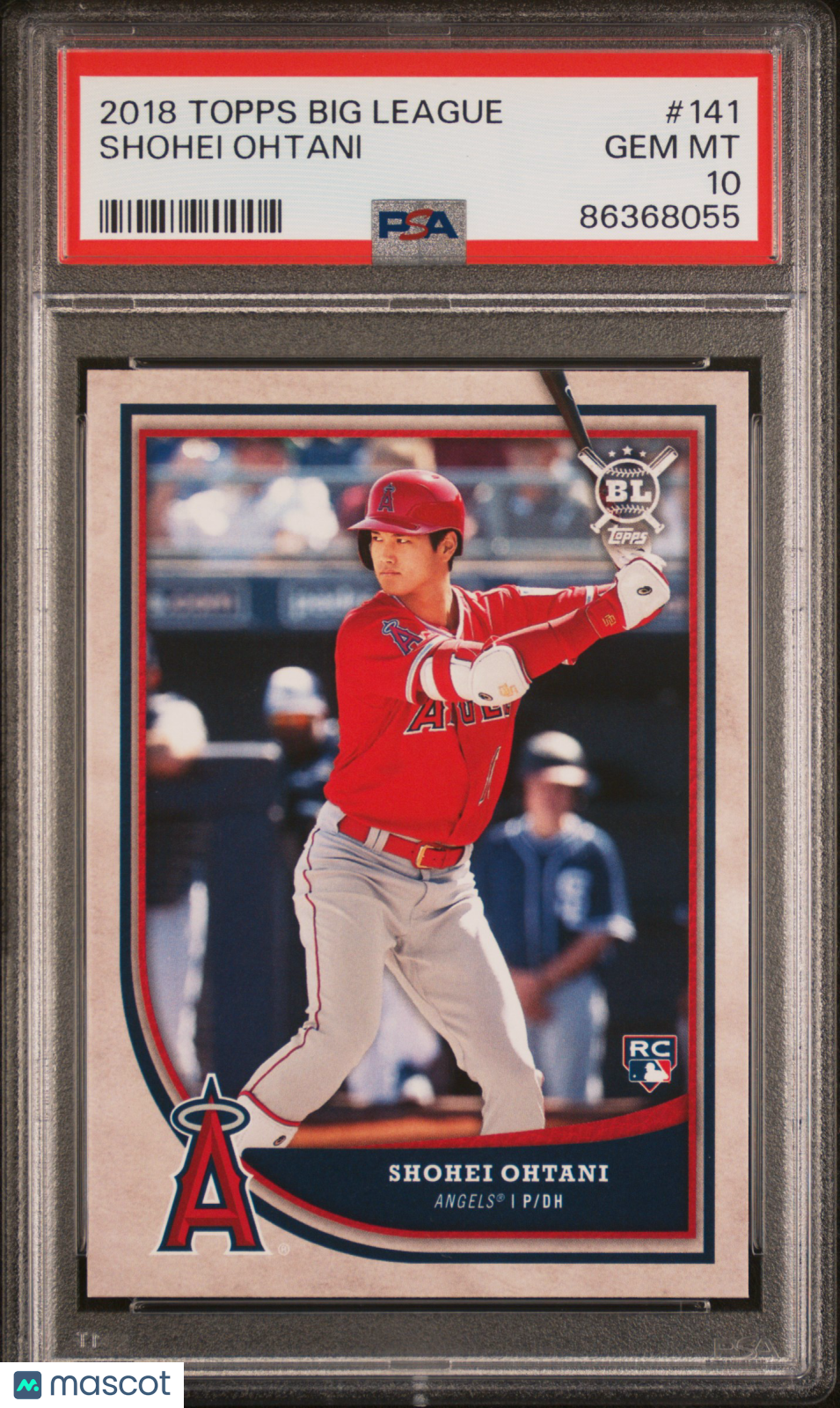 2018 Topps Big League Shohei Ohtani Rookie PSA 10 RC 2018 Topps Big League Shohei Ohtani #141 PSA 10
