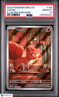 2025 Pokemon Meg EN Vulpix Illustration Rare PSA 10