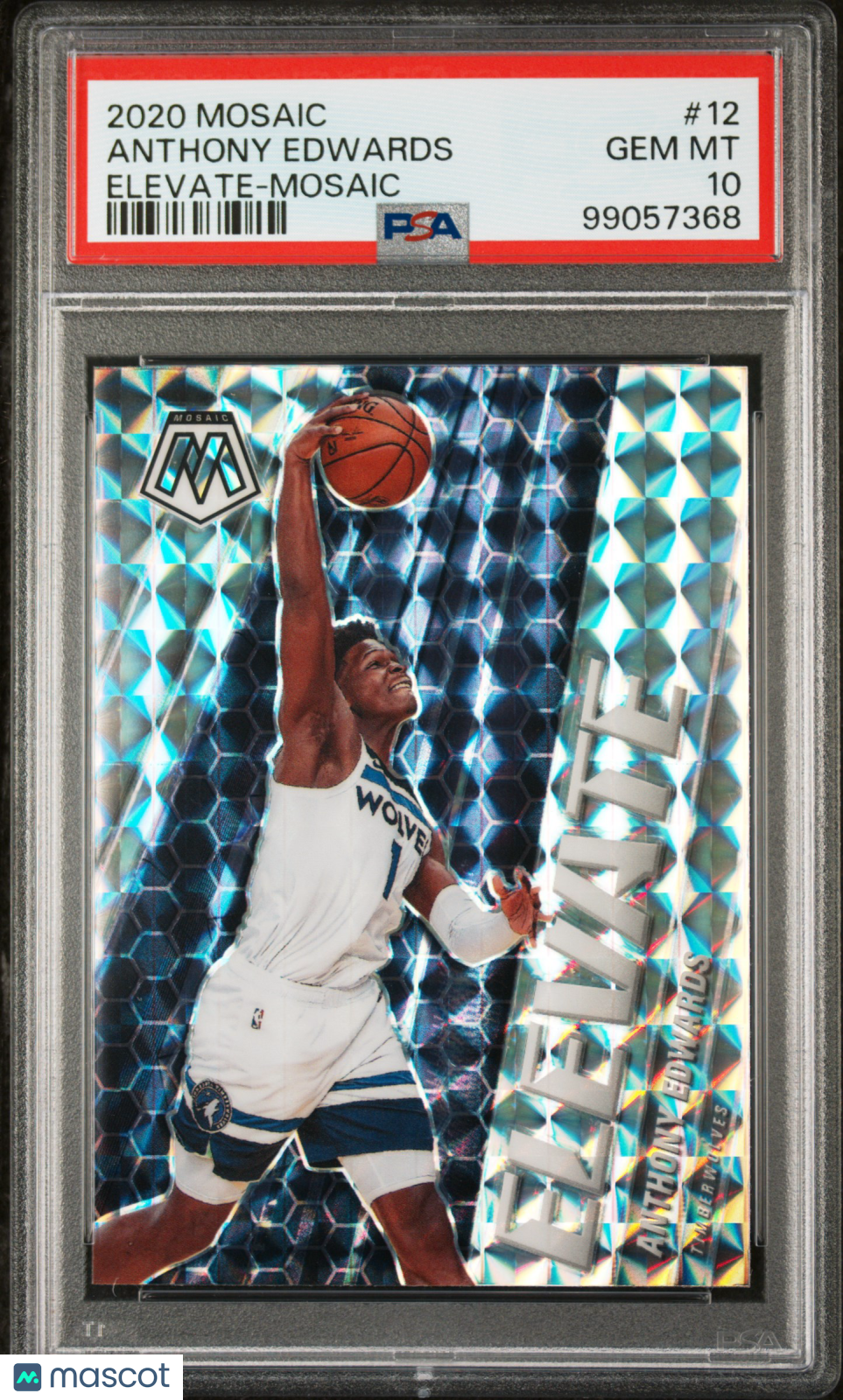 2020 Mosaic Anthony Edwards Elevate Mosaic PSA 10