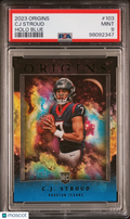 2023 Origins CJ Stroud Rookie Holo Blue 16/99 PSA 9 RC