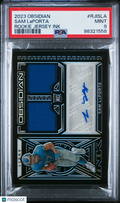 2023 Panini Obsidian Rookie Jersey Ink Sam Laporta #RJISLA PSA 9