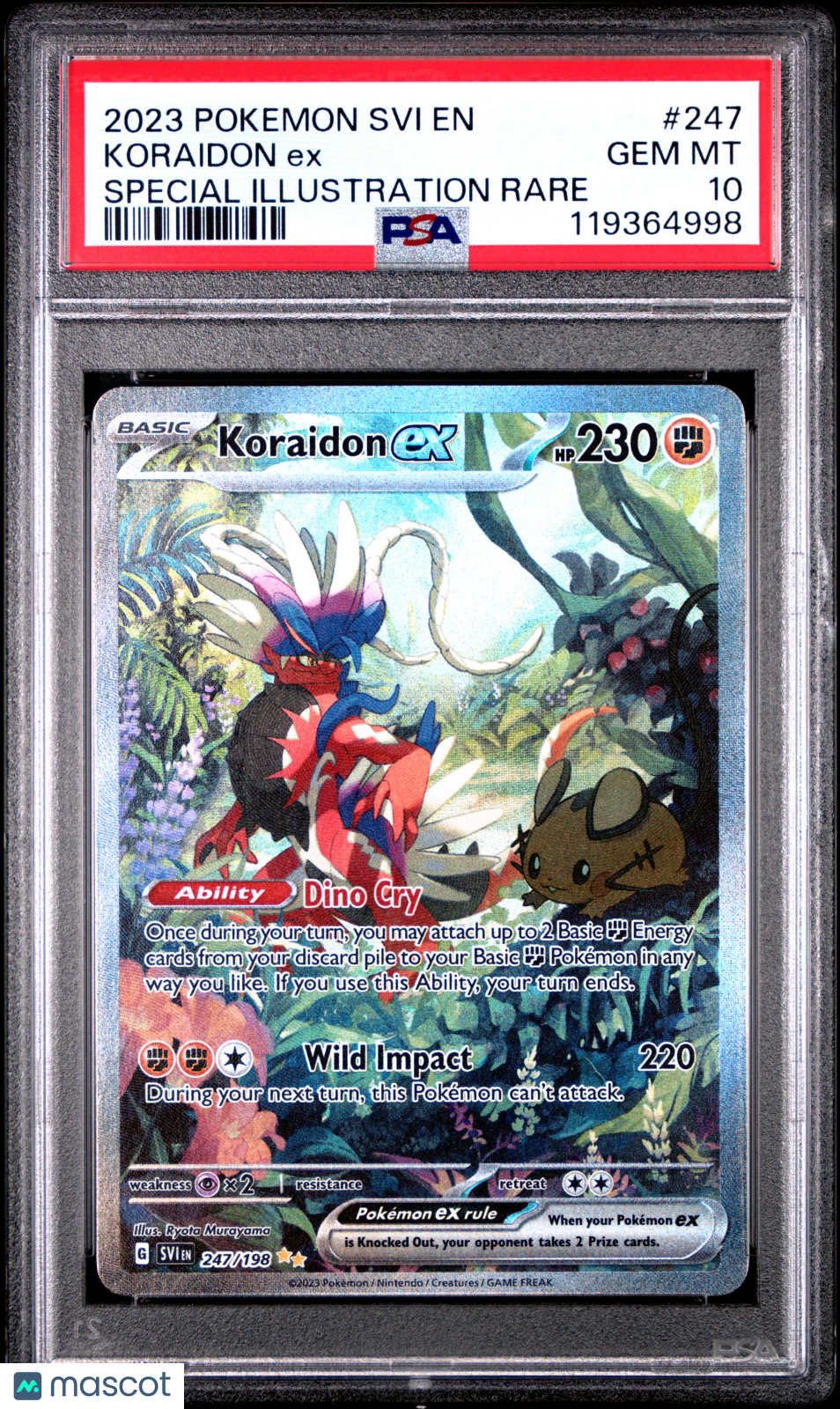 2023 Pokemon SVI EN Koraidon ex Special Illustration Rare PSA 10