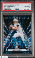2023 Panini Donruss Optic Blazers Justin Herbert #3 PSA 10
