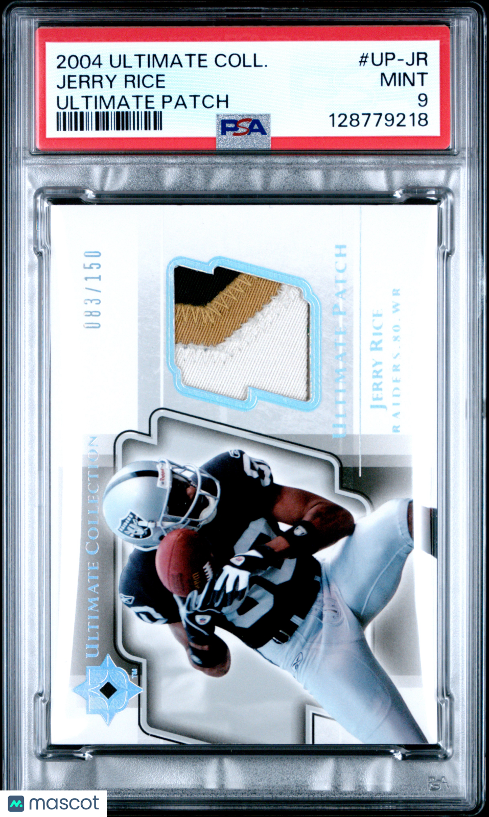 2004 Ultimate Collection Ultimate Patch Jerry Rice #UP-JR /150 PSA 9