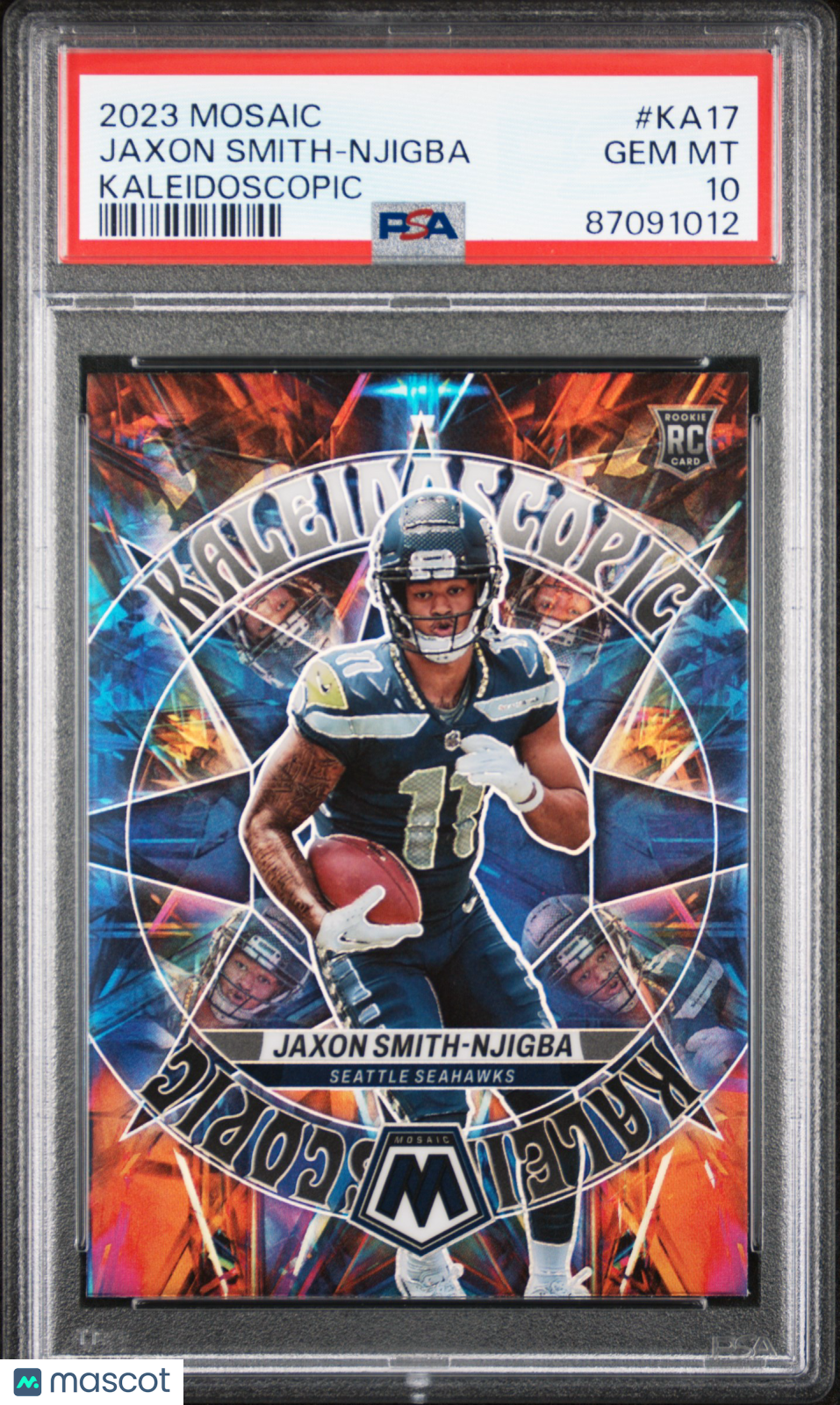 2023 Mosaic Jaxon Smith-Njigba Kaleidoscopic PSA 10