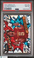 2024 Absolute Jayden Daniels Explosive PSA 8