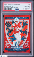 2025 Rookies & Stars Drake Maye Crusade Red Plaid PSA 10 RC