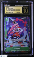 2026 One Piece Perona The Azure Sea's Seven OP14-033 Alternate CGC Pristine 10