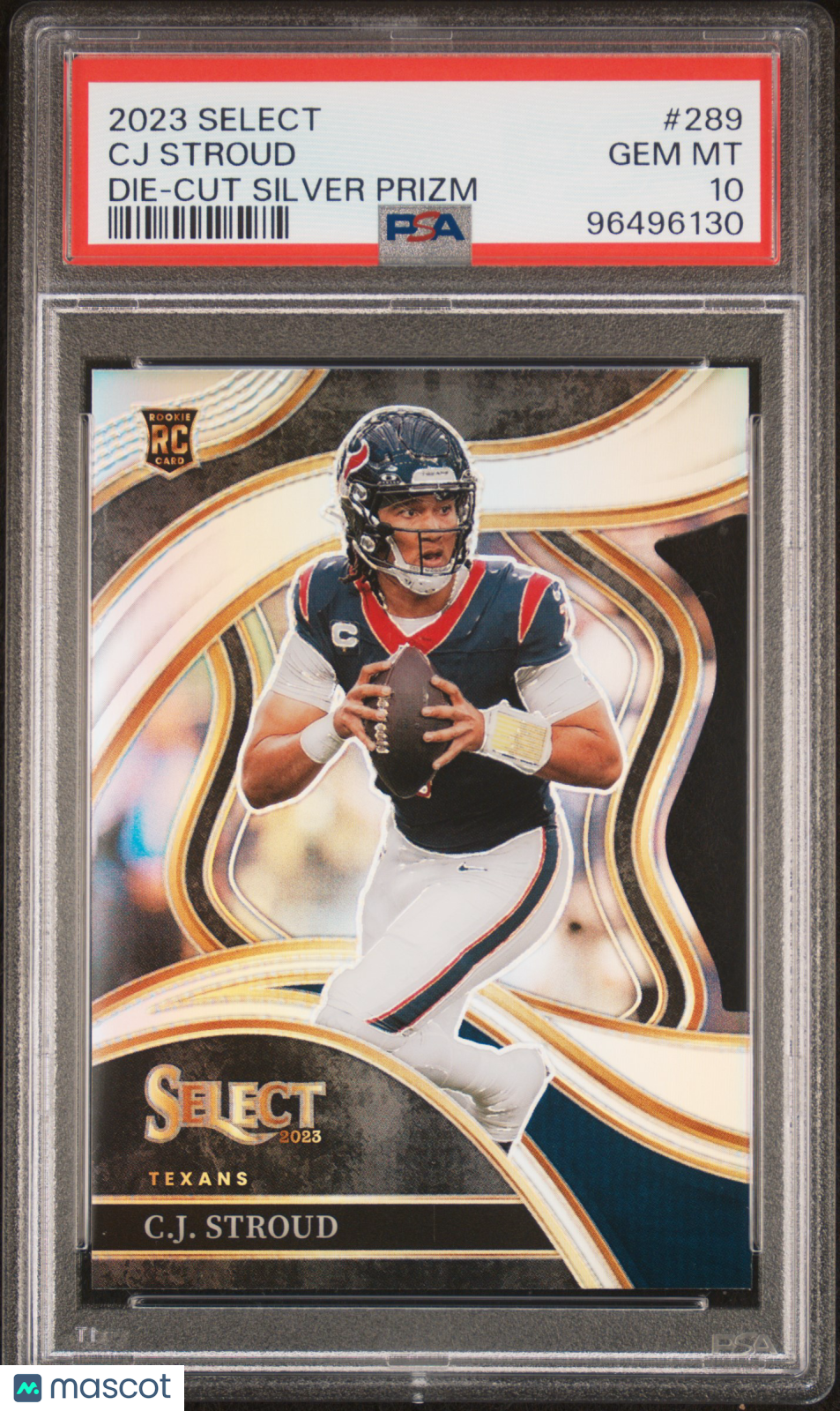 2023 Panini Select CJ Stroud #289 Die Cut Silver Prizm PSA 10