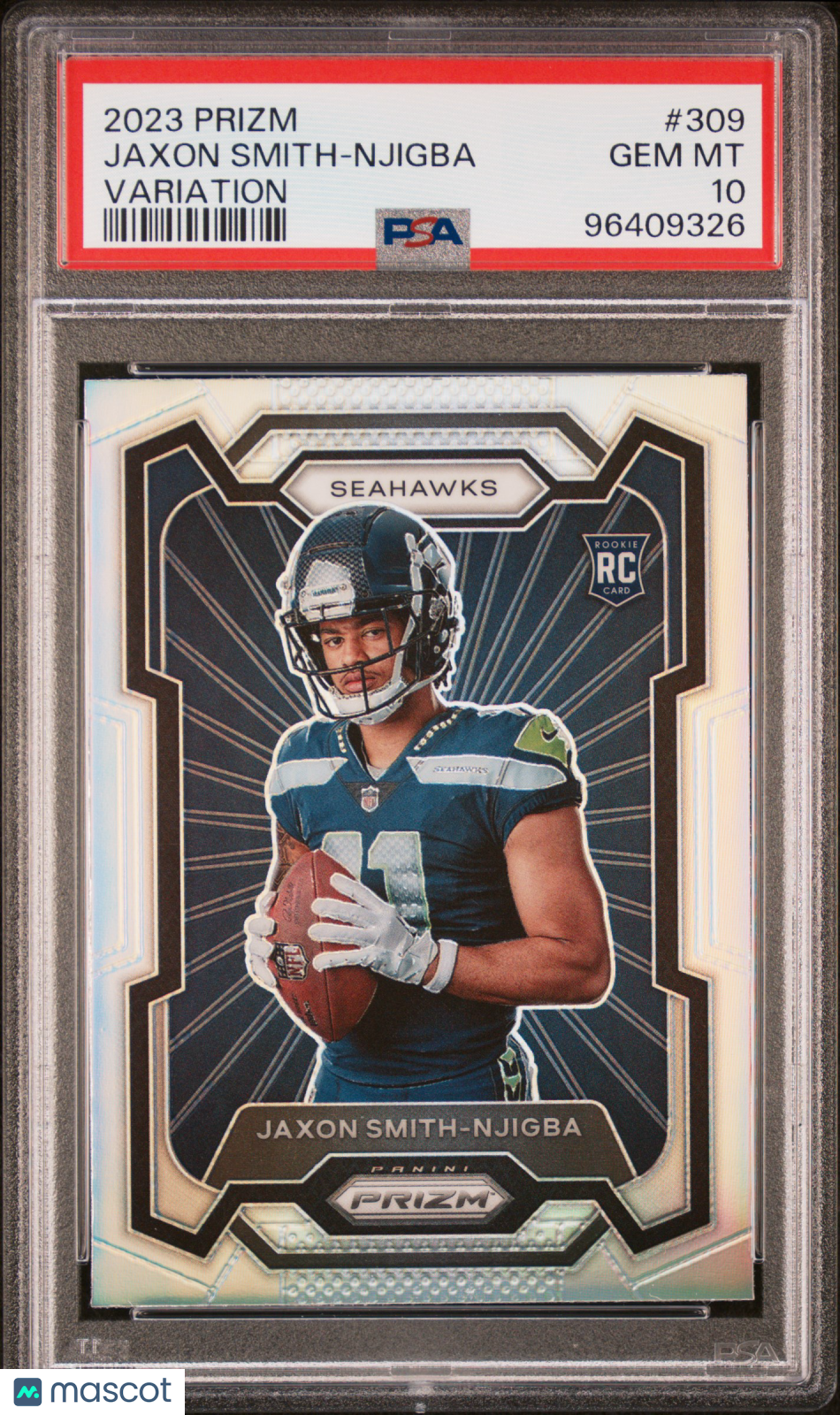 2023 Panini Prizm Jaxon Smith-Njigba #309 Variation PSA 10