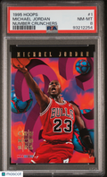 1995 Hoops Michael Jordan Number Crunchers PSA 8