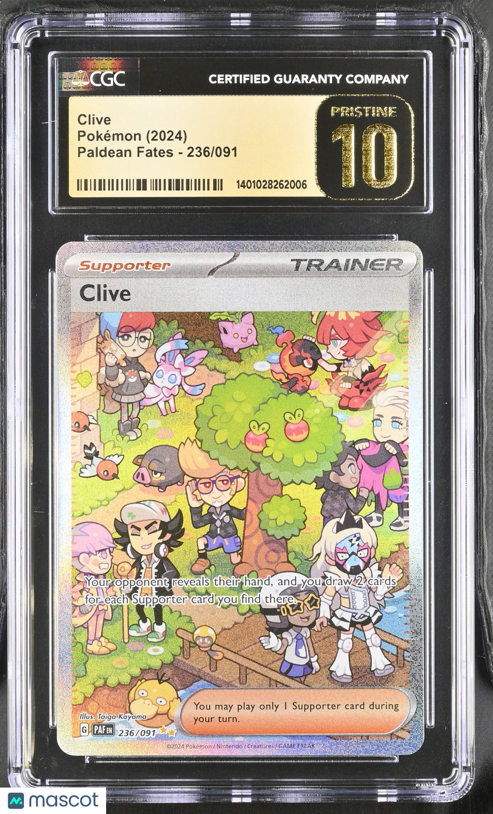 Pokemon Clive 236 091 CGC Pristine 10